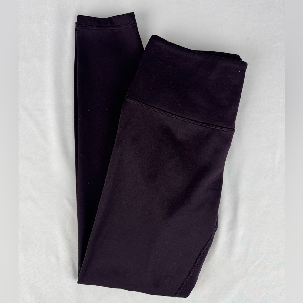 Spyder Women’s Fleece Lined Plum Athletic Leggings - Picture 3 of 7